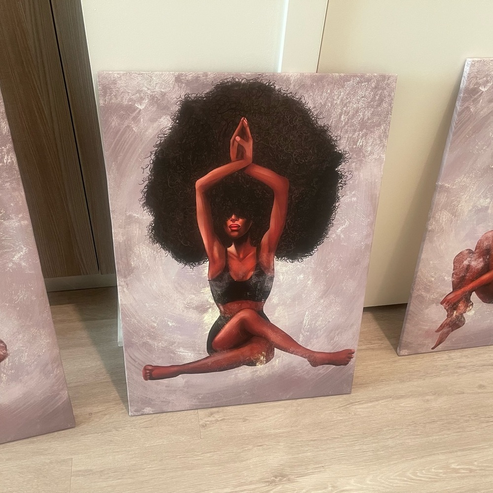Black art oil paintings (3)
